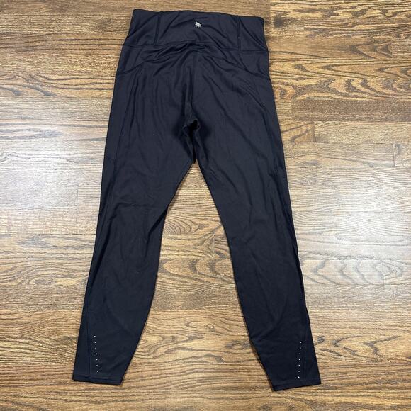 Athleta Rainier Tight Pants Womens Medium Black High Rise Leggings Pocket - Picture 11 of 12